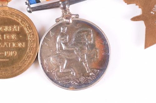 Lot 344 - A WWI medal group, to 196385 W. A. Finch, SH....