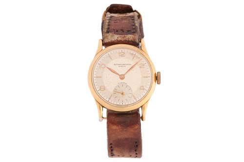 Lot 351 - A Record Watch Co. Geneve 18ct yellow gold...