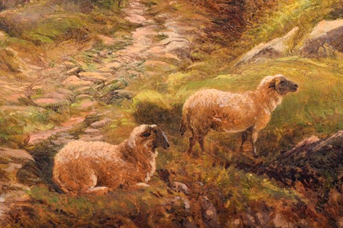 Lot 71 - George Vicat Cole (1833-1893), Sheep on a...