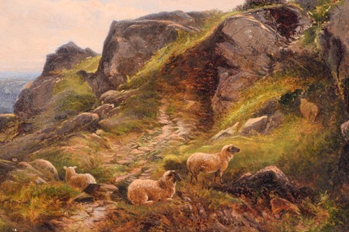 Lot 71 - George Vicat Cole (1833-1893), Sheep on a...