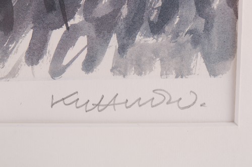 Lot 123 - Kyffin Williams (1918-2006), Farmer with Sheep...