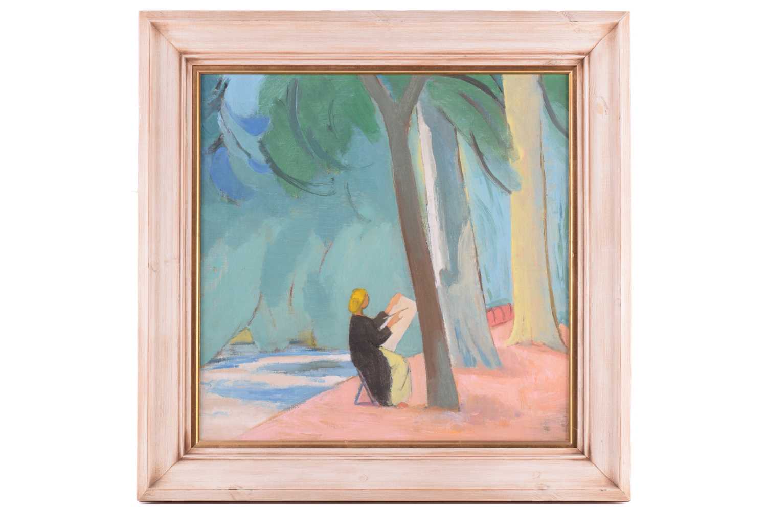 Lot 69 - John Melville (1902-1986), Lady Sketching...