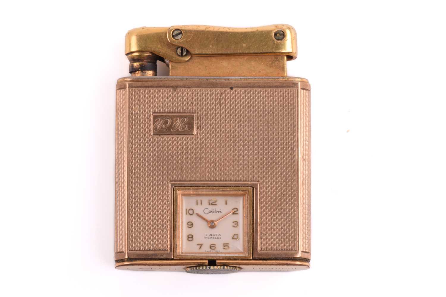 Lot 289 - Colibri - A 9ct gold "Monopol" lighter, the...