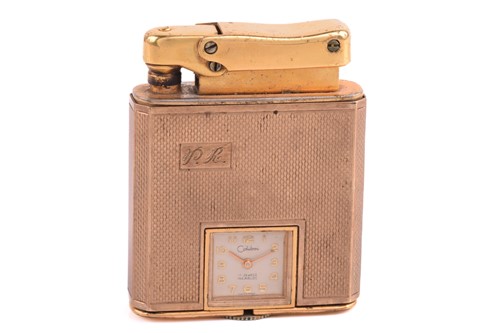 Lot 289 - Colibri - A 9ct gold "Monopol" lighter, the...