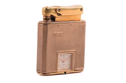 Lot 289 - Colibri - A 9ct gold "Monopol" lighter, the...