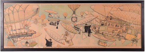 Lot 18 - An early 20th-century French satirical print,...