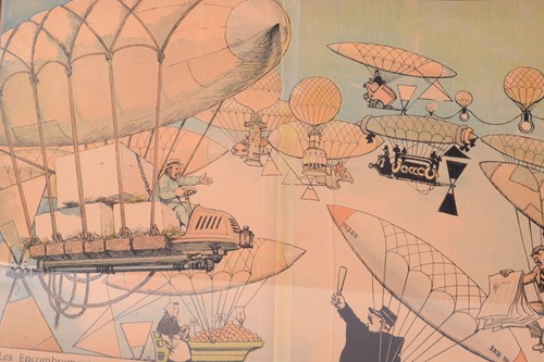 Lot 18 - An early 20th-century French satirical print,...