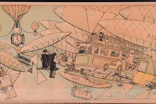 Lot 18 - An early 20th-century French satirical print,...