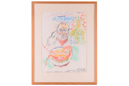 Lot 291 - John Bratby (1928-1992), ‘Self Portrait,...