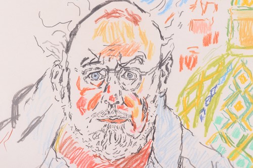 Lot 291 - John Bratby (1928-1992), ‘Self Portrait,...