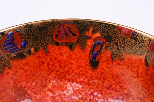 Lot 128 - A 'Willow' pattern Wedgwood Fairyland Lustre...