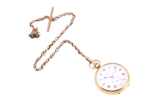 Lot 389 - A G.H.Conibear open face pocket watch with...