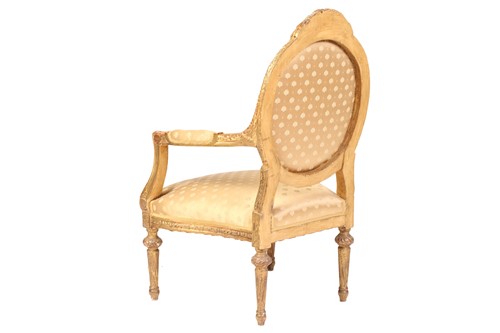 Lot 244 - A Louis XVI style carved and giltwood cameo...