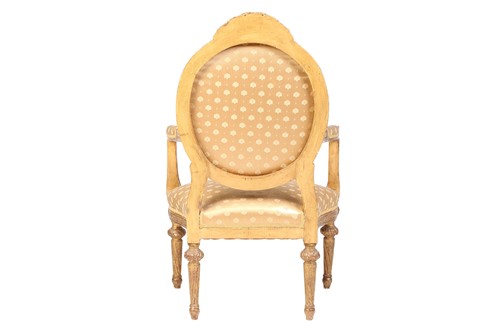 Lot 244 - A Louis XVI style carved and giltwood cameo...