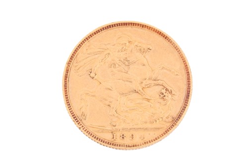 Lot 279 - A Queen Victoria full sovereign gold coin,...