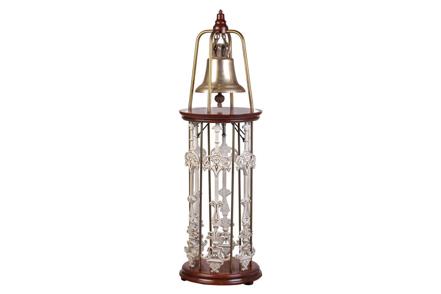 Lot 221 A large and impressive bell stand, housing a