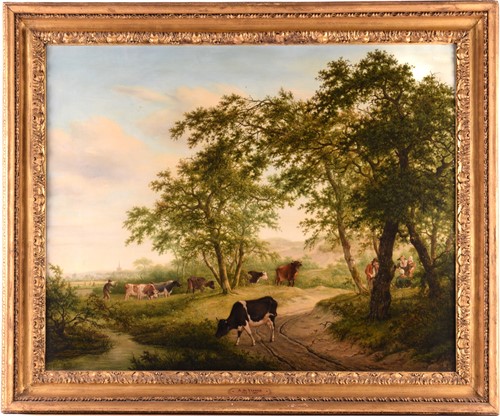 Lot 35 - Adrianus de Visser (1762 - 1837), Cattle and...