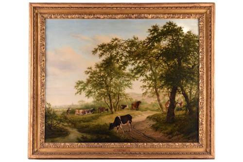 Lot 35 - Adrianus de Visser (1762 - 1837), Cattle and...