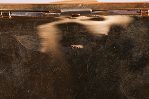 Lot 324 - A large cigarette case of rectangular form,...