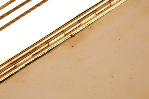 Lot 324 - A large cigarette case of rectangular form,...