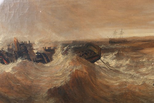 Lot 20 - Miles Edmund Cotman (1810 - 1858) 'Wreck on...