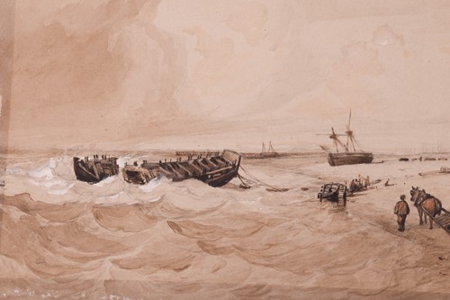 Lot 20 - Miles Edmund Cotman (1810 - 1858) 'Wreck on...