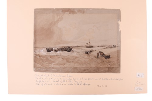 Lot 20 - Miles Edmund Cotman (1810 - 1858) 'Wreck on...