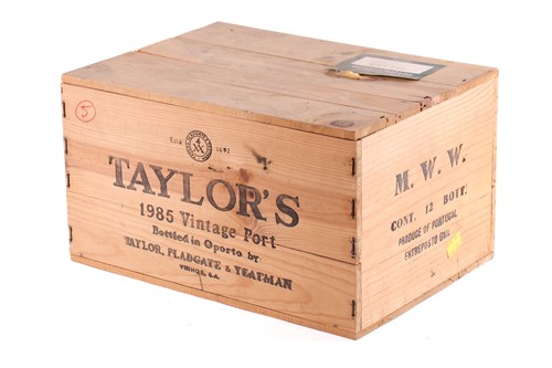 Lot 22A - Twelve bottles of Taylor's Vintage Port, 1985,...