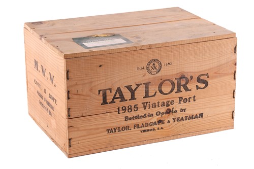 Lot 22 - Twelve bottles of Taylor's Vintage Port, 1985,...