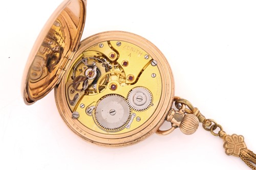 Lot 428 - Fauve-Lauba Zenith full hunter pocket watch,...