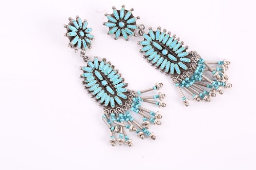Lot 165 - A collection of Native American Zuni jewellery,...