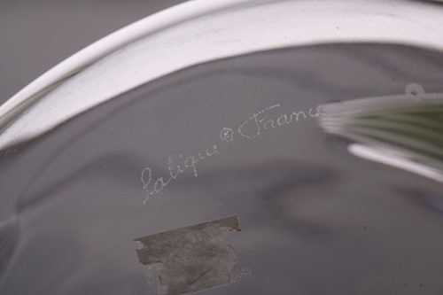 Lot 160 - A post-war Lalique 'Antinea' heavy glass vase,...