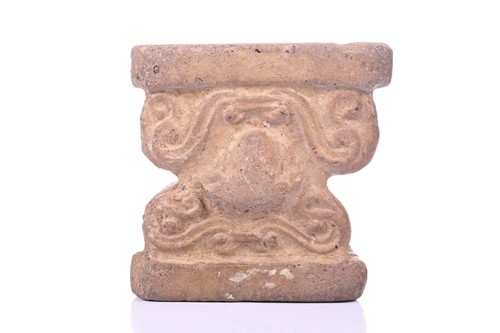 Lot 191 - An Abbasid-style carved terracotta capitol...