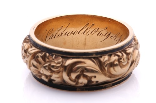 Lot 171 - Two 19th-century mourning rings; the first is...