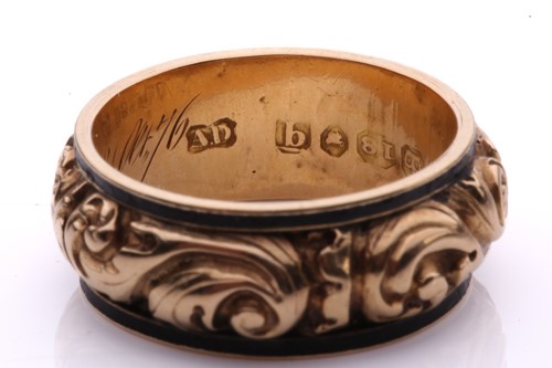 Lot 171 - Two 19th-century mourning rings; the first is...