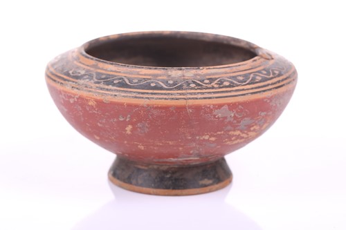 Lot 272 - A Greek red-attic style pottery bowl, probably...