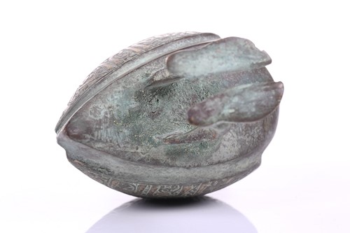 Lot 190 - A Khorasan style bronze bird, Persia, possibly...