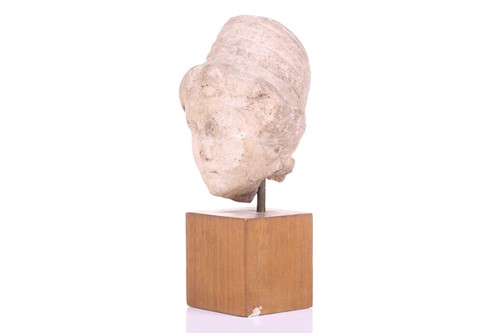 Lot 197 - A Marble head of a female, Roman 2nd cenutry...