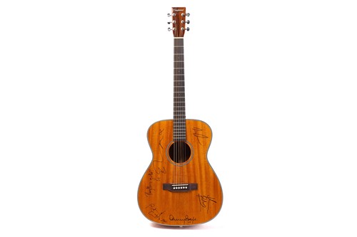 Lot 220 - A Tanglewood acoustic guitar, hand-signed by...