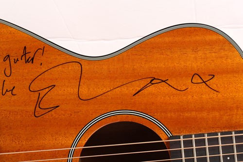 Lot 220 - A Tanglewood acoustic guitar, hand-signed by...
