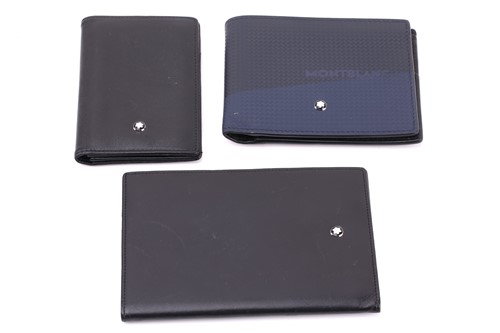 Lot 331 - Montblanc - three small leather goods;...
