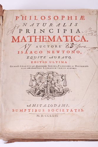 Lot 425 - Mathematics: Newton (Sir Isaac), 'Philosophiae...