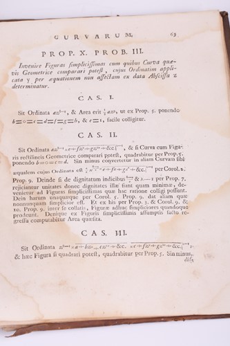 Lot 425 - Mathematics: Newton (Sir Isaac), 'Philosophiae...