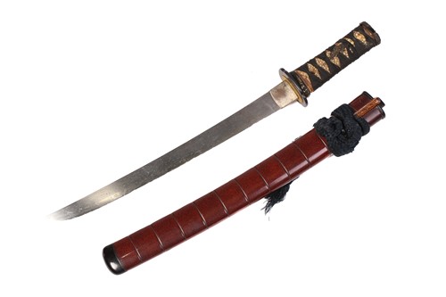 Lot 456 - A Japanese wakizashi, Meiji, late 19th century,...