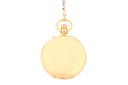 Lot 398 - An 18ct gold complication minute repeater full...