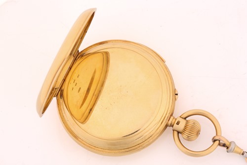 Lot 398 - An 18ct gold complication minute repeater full...