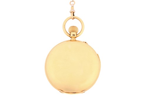 Lot 398 - An 18ct gold complication minute repeater full...