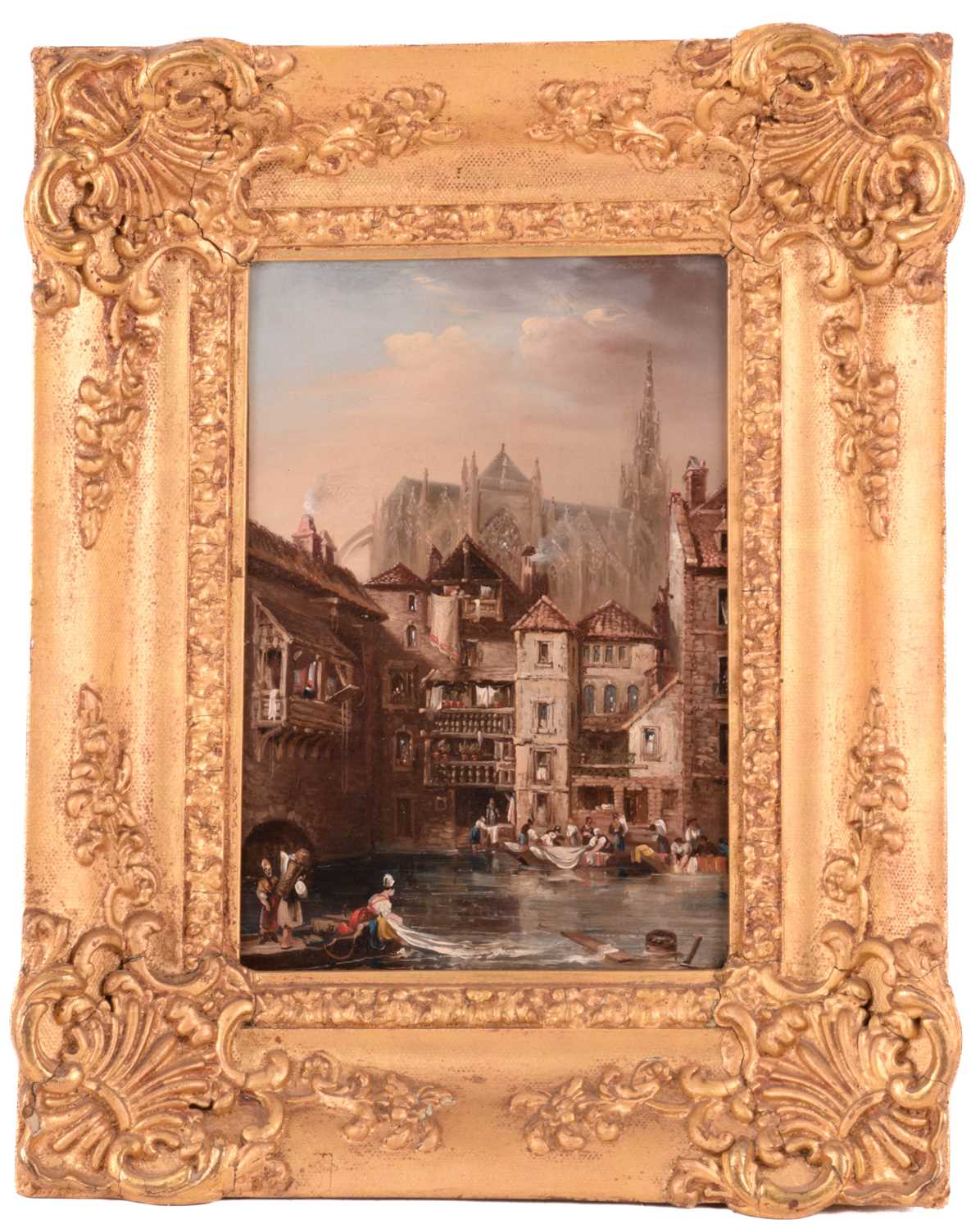 Lot 256 - 19th century French School, Washing in the...