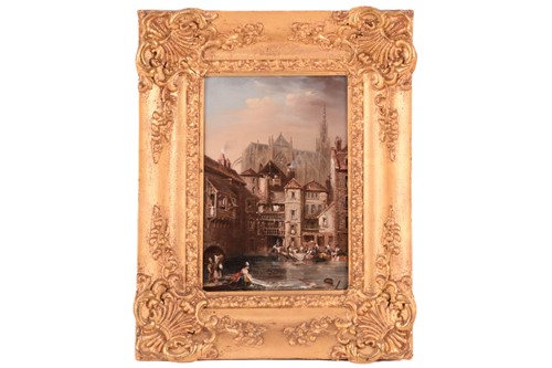 Lot 256 - 19th century French School, Washing in the...