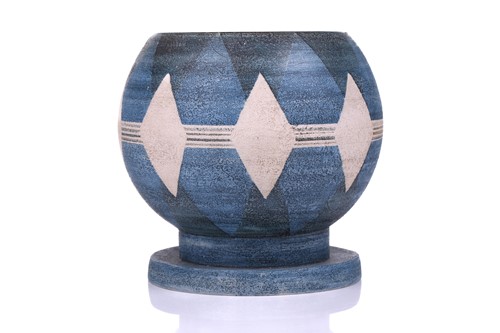 Lot 97 - An unusual 1970s Troika globe form art pottery...